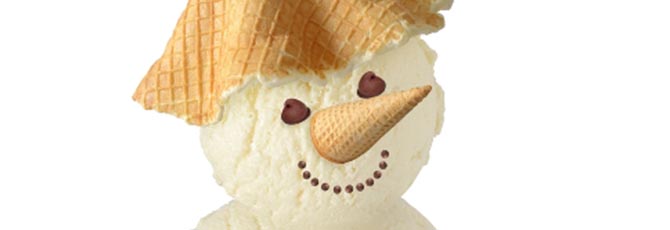 An Ice Cream Van in Winter. Great Shout!