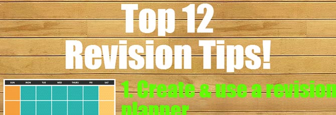 Top 12 Revision Tips