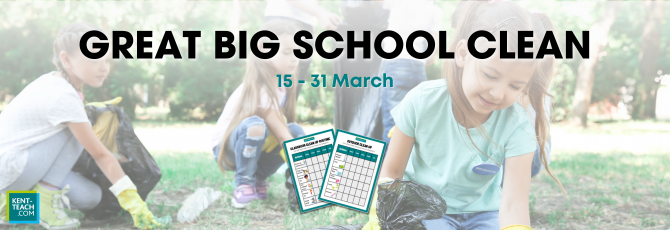 Great Big School Clean Worksheets | Great British Spring Clean 2024